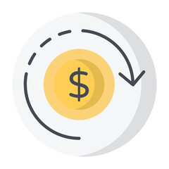 Recover Money Flat Icon