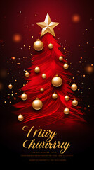 Christmas party poster template