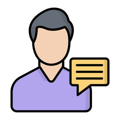 Consult Line Color Icon