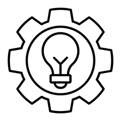 Creative Cycle Thin Line Icon