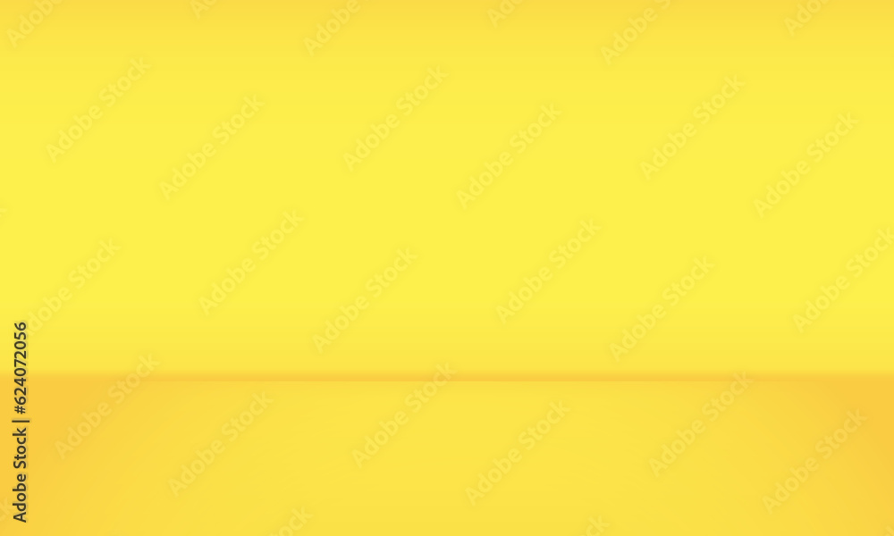 Poster abstract yellow and orange gradient background empty space studio room for display product ad websit