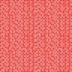 Red tile background, Mosaic tile background, Tile background, Seamless pattern, Mosaic seamless pattern, Mosaic tiles texture or background. Bathroom wall tiles, swimming pool tiles.