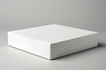 Pristine Blank White Box Packaging Mockup with Sharp Edges Created with Generative AI