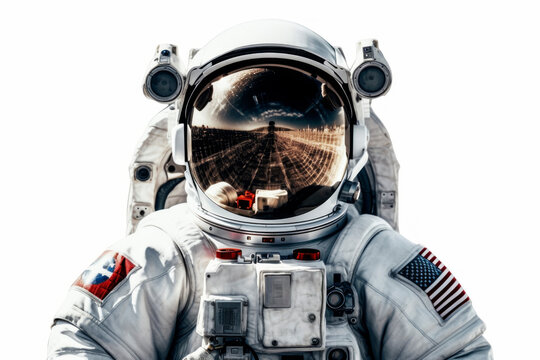 Astronaut on a light background. Generative AI