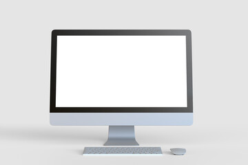 Monitor with blank screen