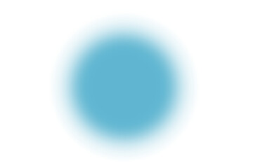 Blue sphere blush isolated on white PNG files. Blue watercolor blush.