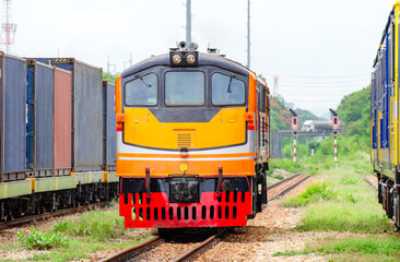 Electric diesel locomotive at Laem Chabang Port
