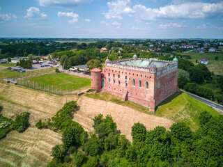Fototapeta na wymiar Medieval castle in the town of Golub - Dobrzyn, Poland.