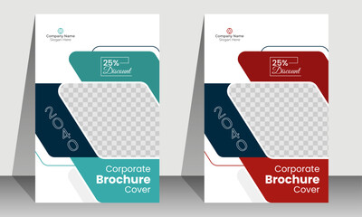 Obraz premium Professional Corporate promotional business brochure cover design template or annual report template 
