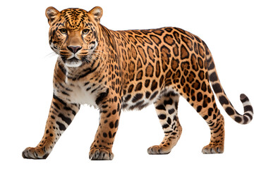 jaguar isolated on transparent background ,leopard wildcat clipart ,generative ai - obrazy, fototapety, plakaty