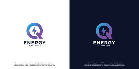 Luxury Gradient Energy Logo Design