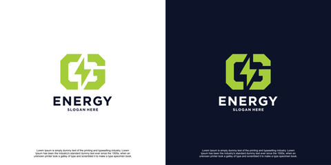 Luxury Premium Electrical Energy Logo Design