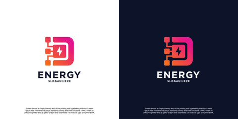 Premium Initial Electrical Energy Logo Design