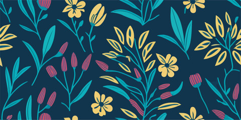 Vibrant Tropical Patterns for Spring Flowers
