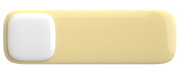 3D button. Empty button. 3D illustration.