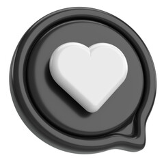 Like icon. Like button. 3D illustration.