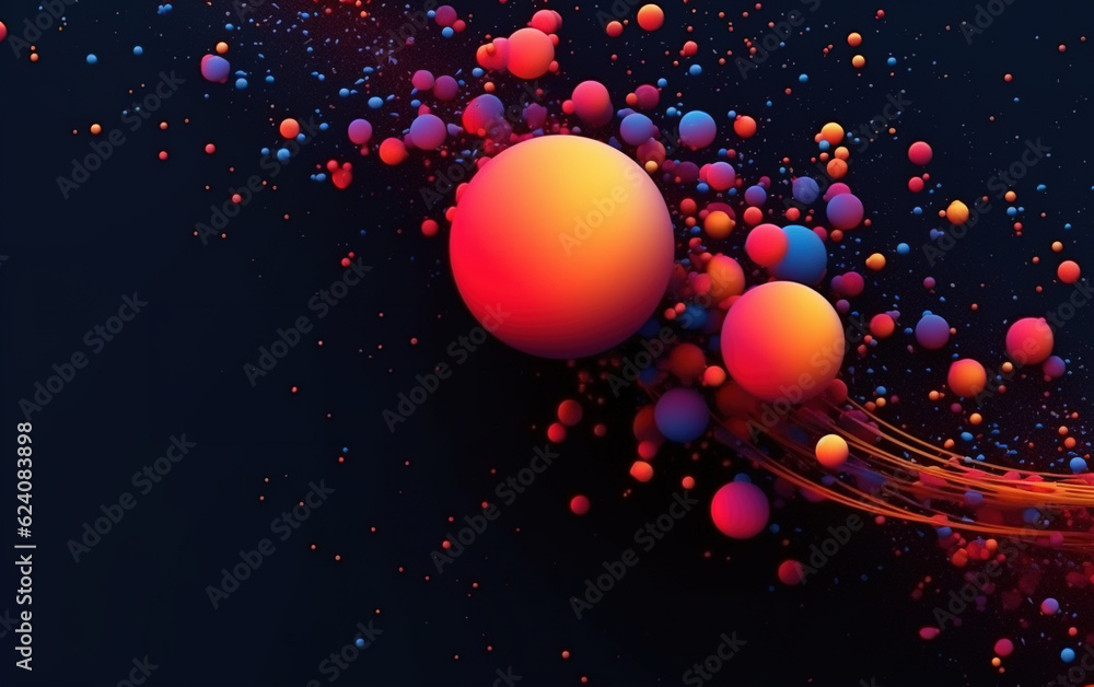 Poster curve abstract background,created with generative ai tecnology.