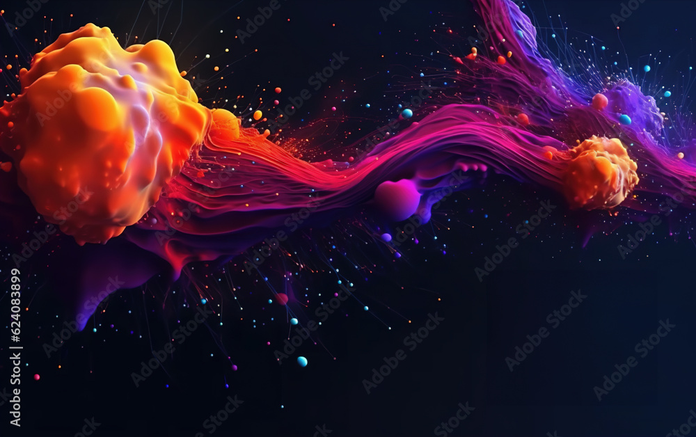 Poster Curve abstract background,created with generative ai tecnology.
