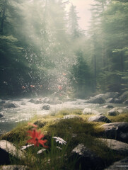 Empty background available for product display,created with generative ai tecnology.