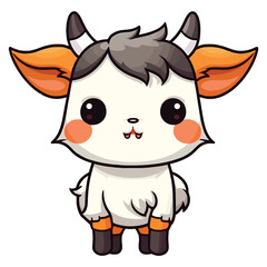 Cute Baby Cow 2D Illustration Clipart