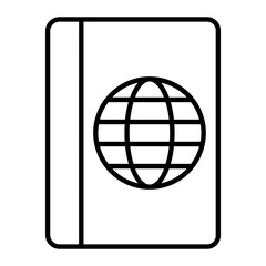 Travel Documents Line Icon