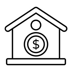 Cost Of Living Line Icon