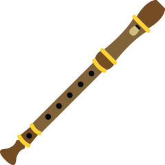 Flute vector image or clipart