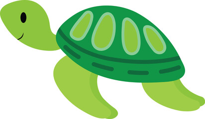 turtle cartoon vector image or clipart