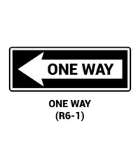 ONE WAY , Regulatory Road Signs with description