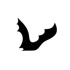 Black silhouettes of bats