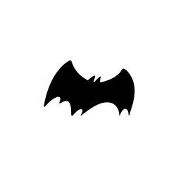 Black silhouettes of bats