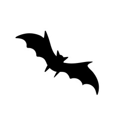 Black silhouettes of bats