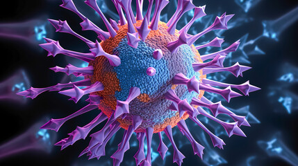 Coronavirus outbreak and coronaviruses influenza background as dangerous flu strain cases as a pandemic medical health risk concept. Generative AI
