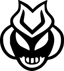 black monster cartoon