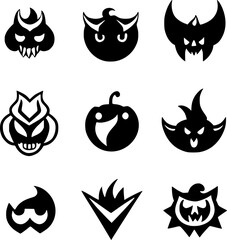 black monster cartoon