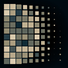 abstract cubes in a grid formation, with monochrome muted tones.