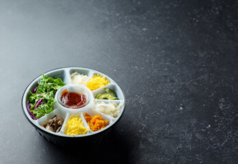  Bibimbap, Korean mixed rice with vegetable
