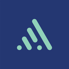 Modern Minimalist A Letter Logo Design