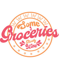 Tote Bag Vector, Elements and Craft Design.