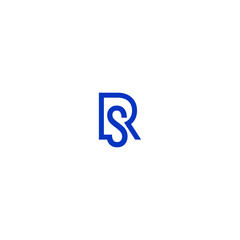 initial R and S logo design