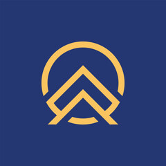 Modern Minimalist A Letter Logo Design