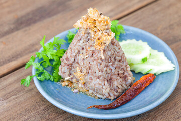 Northern part Thai local food name KHAO KUN JIN or KHAO NGIEW