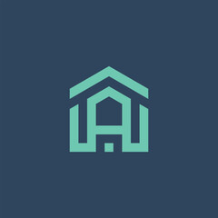 Modern Minimalist A Letter Logo Design