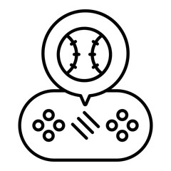 Sports Game Line Icon