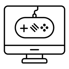 Monitor Line Icon