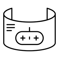 VR Game Line Icon