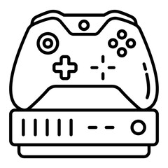 Gaming Console Line Icon