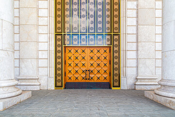 Doors of the main entrance to the Astana Opera Theater