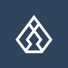 Modern Minimalist A Letter Logo Design