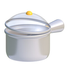 Kitchen icon pot 3d design